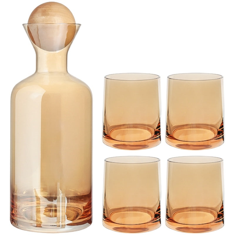 Glas-Karaffe mit Gläser