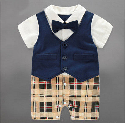 Baby Strampler Anzug mit Fliege