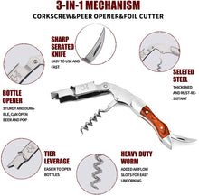 Lade das Bild in den Galerie-Viewer, 3 in 1 Edelstahl Taschenmesser
