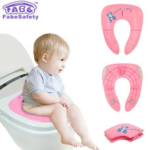Lade das Bild in den Galerie-Viewer, Faltbarer Tragbarer Reise WC Sitz Kleinkind
