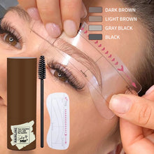 Lade das Bild in den Galerie-Viewer, Augenbrauenpuder Schablonen Stift Set
