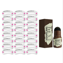Lade das Bild in den Galerie-Viewer, Augenbrauenpuder Schablonen Stift Set
